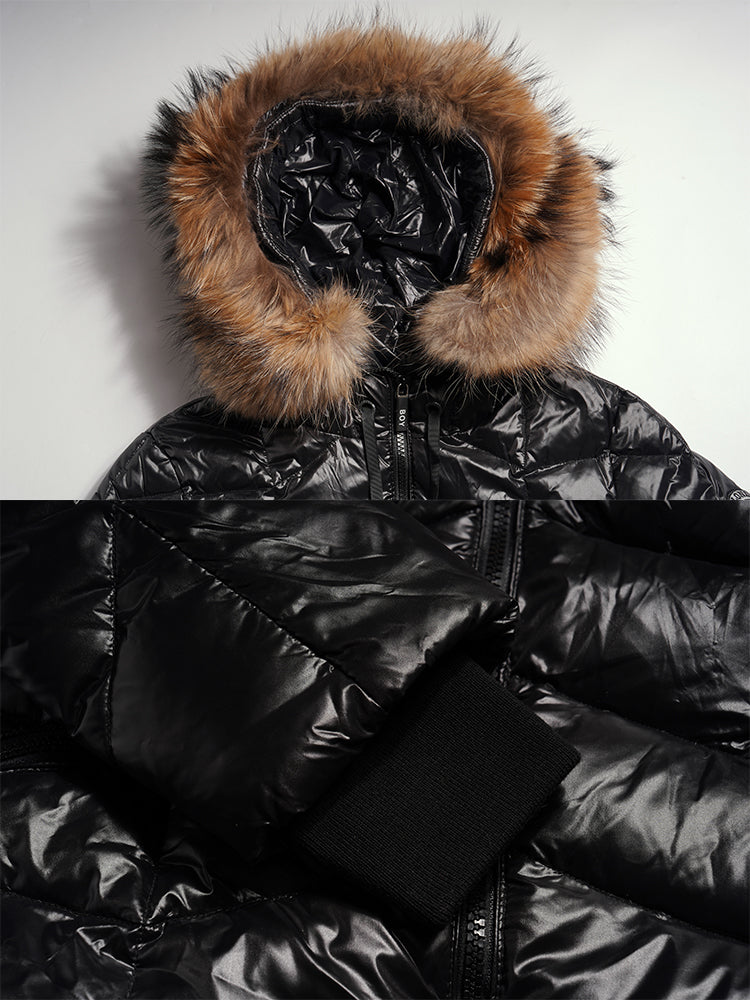 TCH Luxe Fur Collar Puffer Coat