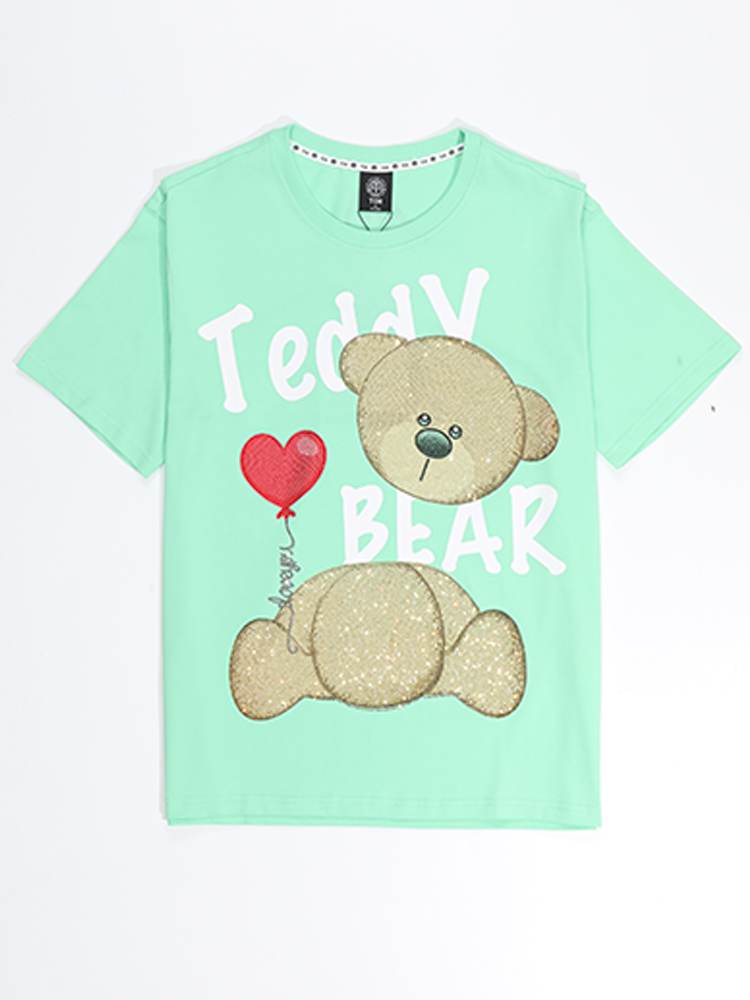 TCH Rhinestones Short Sleeve Graphic T-Shirt