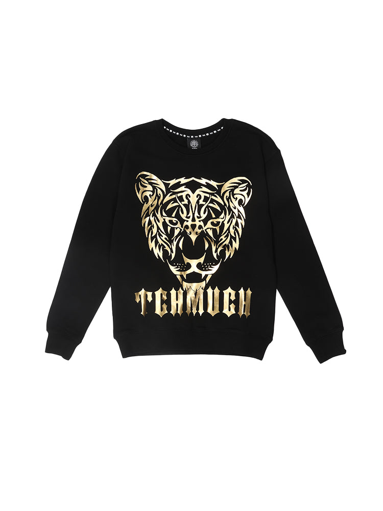 TCH Men's Gold Leopard Crewneck Sweatshirt