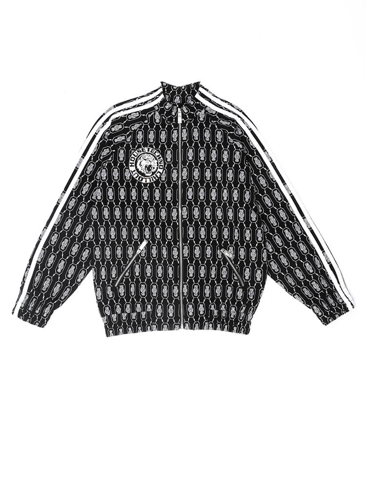 TCH Men's Luxury Diamond Print Zipper Jacket