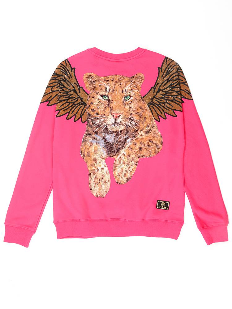 TCH Hot Diamond Wing Leopard Sweatshirt