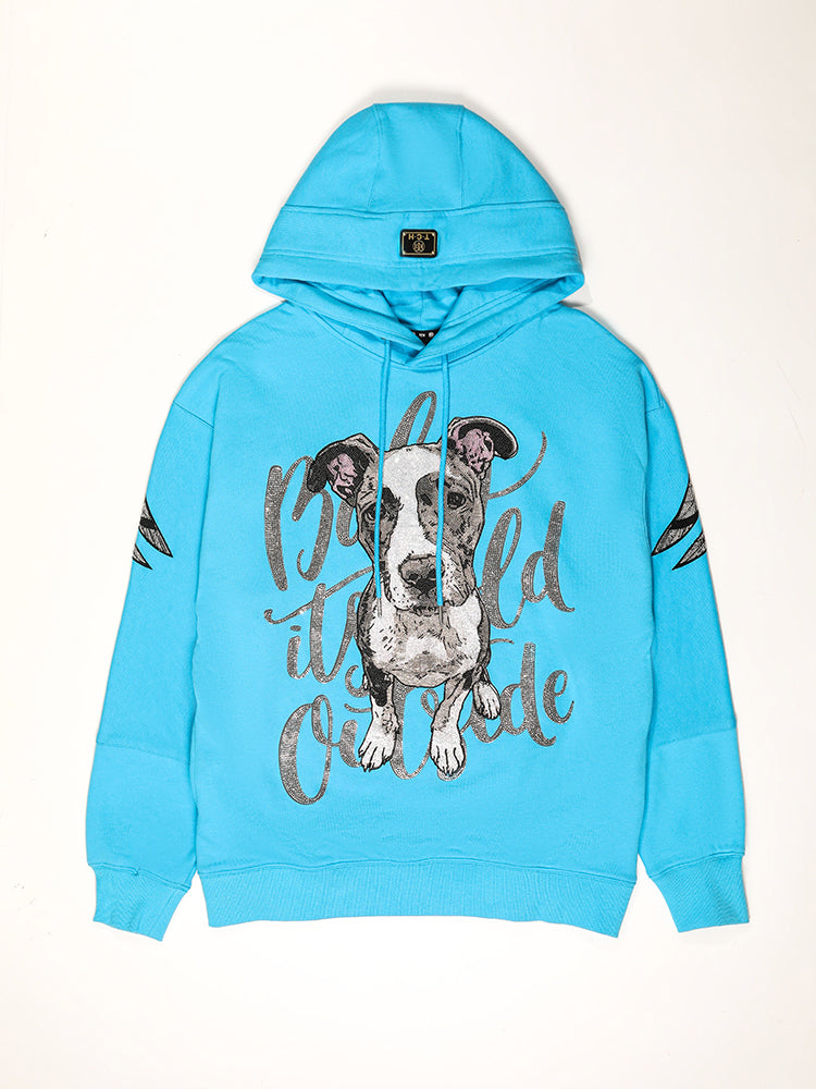 TCH Unisex Angel Wings Rhinestone Hoodie