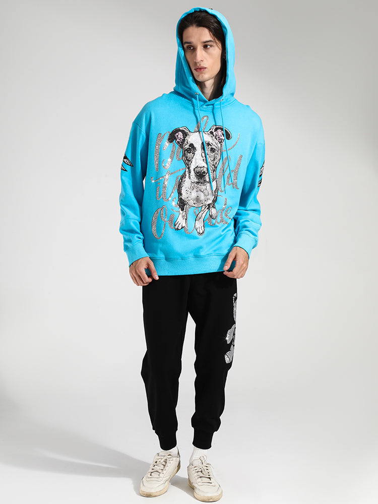 TCH Unisex Angel Wings Rhinestone Hoodie