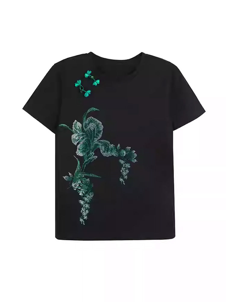 TCH Graphic Rhinestone Retro T-Shirt