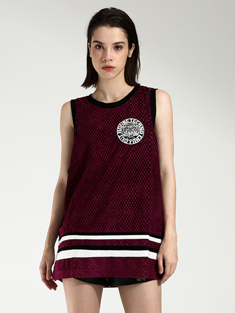 TCH Rhinestone Basketball Jersey Tank Top