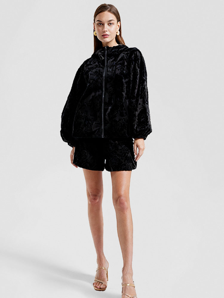 TCH Rhinestone Butterfly Zip UP Jacket