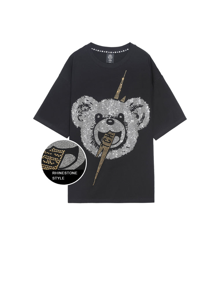 TCH Lightning Bear Rhinestone Sparkle T-Shirt