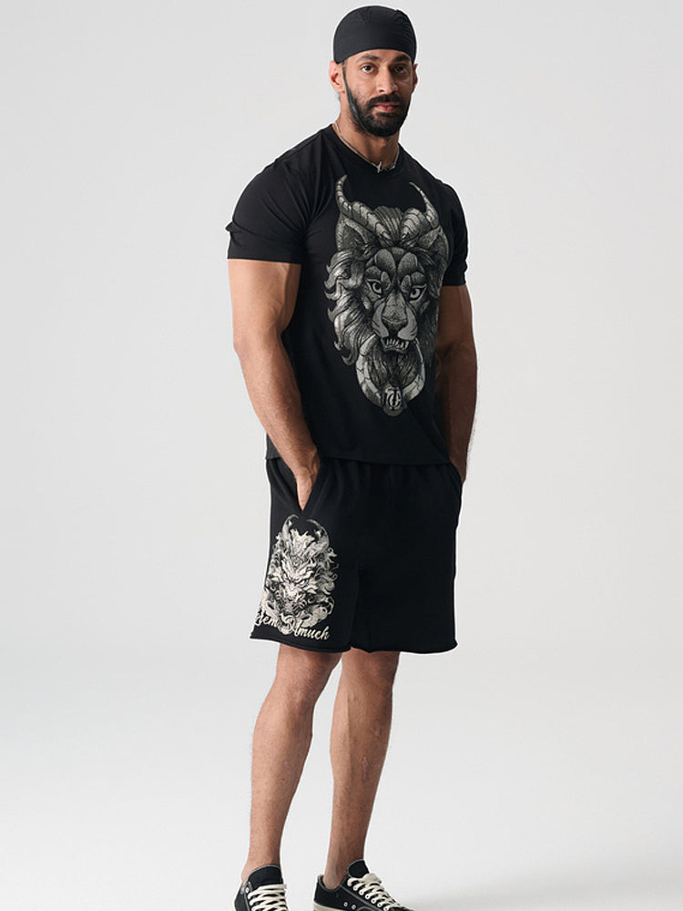 TCH Unisex Graphic Rhinestone Black Tee with Wings Design