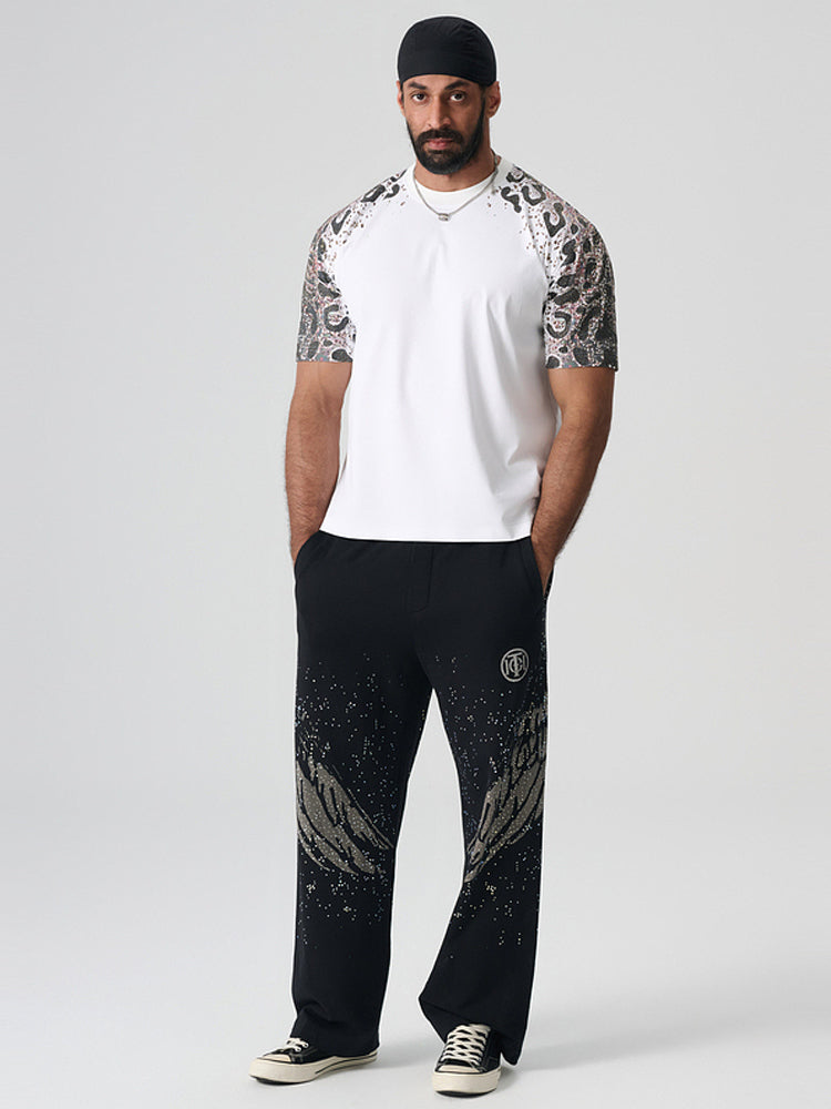 TCH Graphic Rhinestone Summer T-shirt in White
