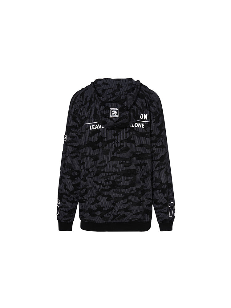TCH Oversized Urban Camo Zip Hoodie