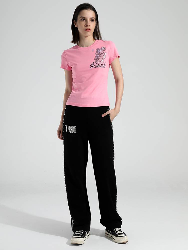 TCH Women's Diamond Graphic Short Sleeve T-Shirt