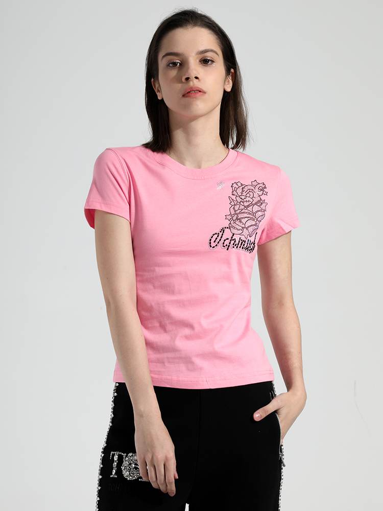 TCH Women's Diamond Graphic Short Sleeve T-Shirt