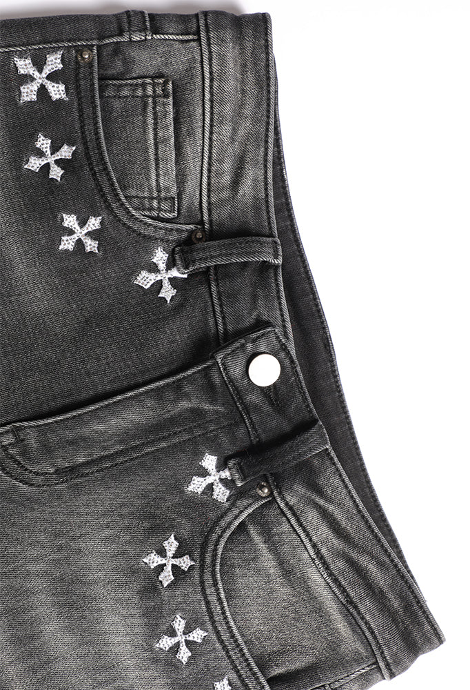TCH Women's Mid-Rise Slim Fit Straight Jeans