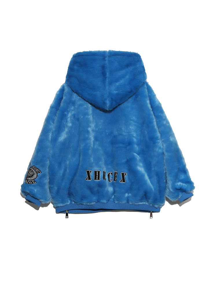 TCH Graphic Bear Rhinestone Fleece Pullover hoodie Sweatshirt