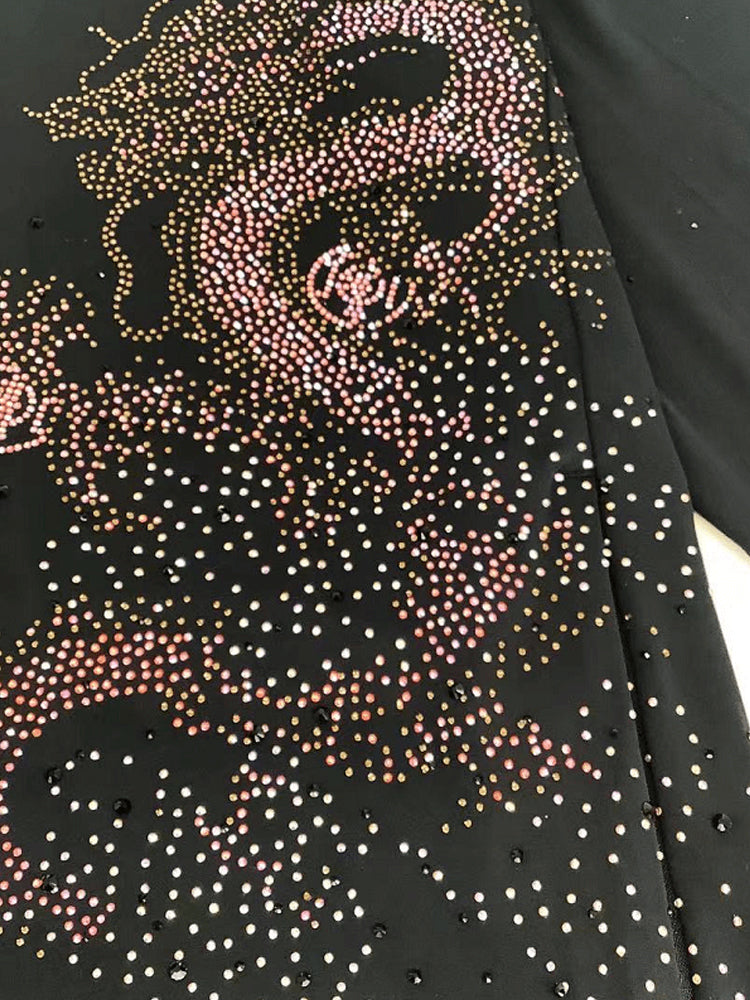 TCH Graphic Crystal-Embellished Hoodie Jacket with Sun Protection