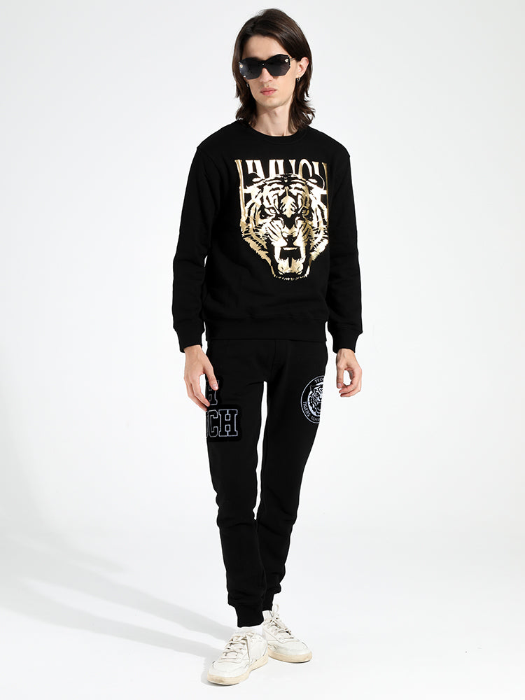 TCH Men's Gold Leopard Long Sleeve Sweatshirt