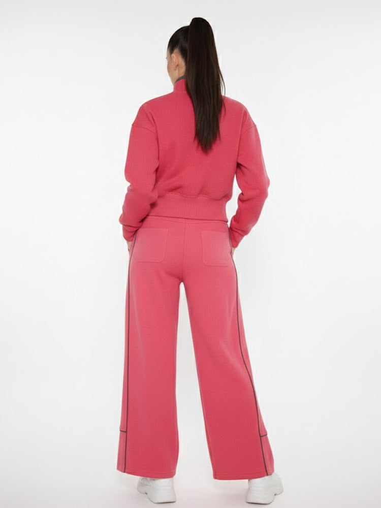 TCH Pink Wings Rhinestone 2 Piece Tracksuit Set