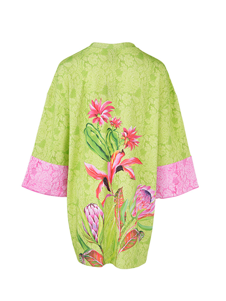 TCH Floral Crystal-Embellished Satin Fashion Dress