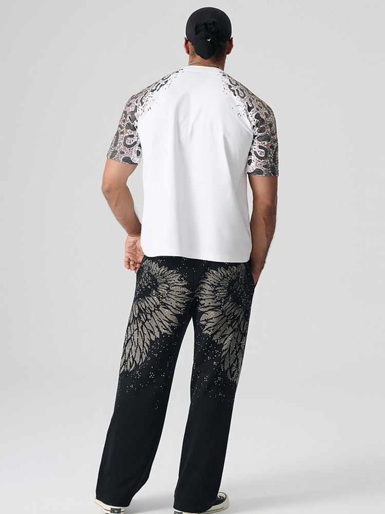TCH Graphic Rhinestone Summer T-shirt in White