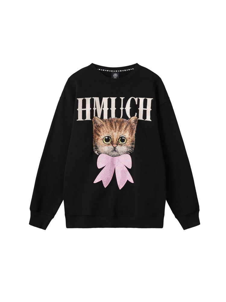 TCH Rhinestone Cat Unisex Sweatshirt