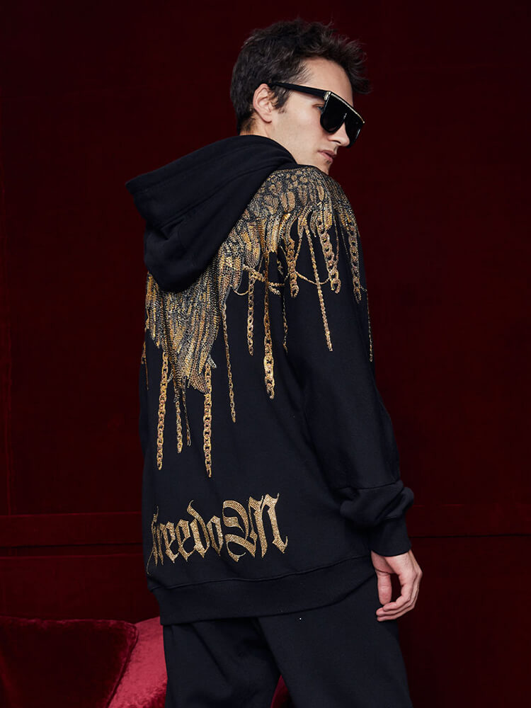 TCH Men's Diamond Wing Oversized Hooded