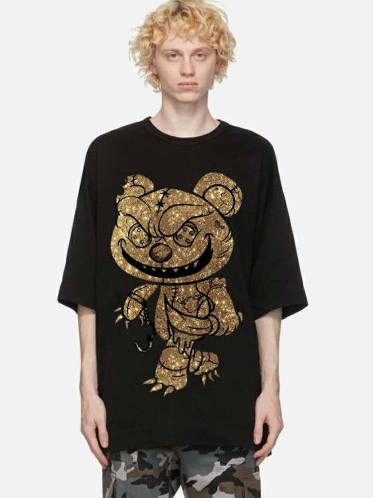 TCH Graphic Rhinestone Sparkle Crew Neck T-shirt