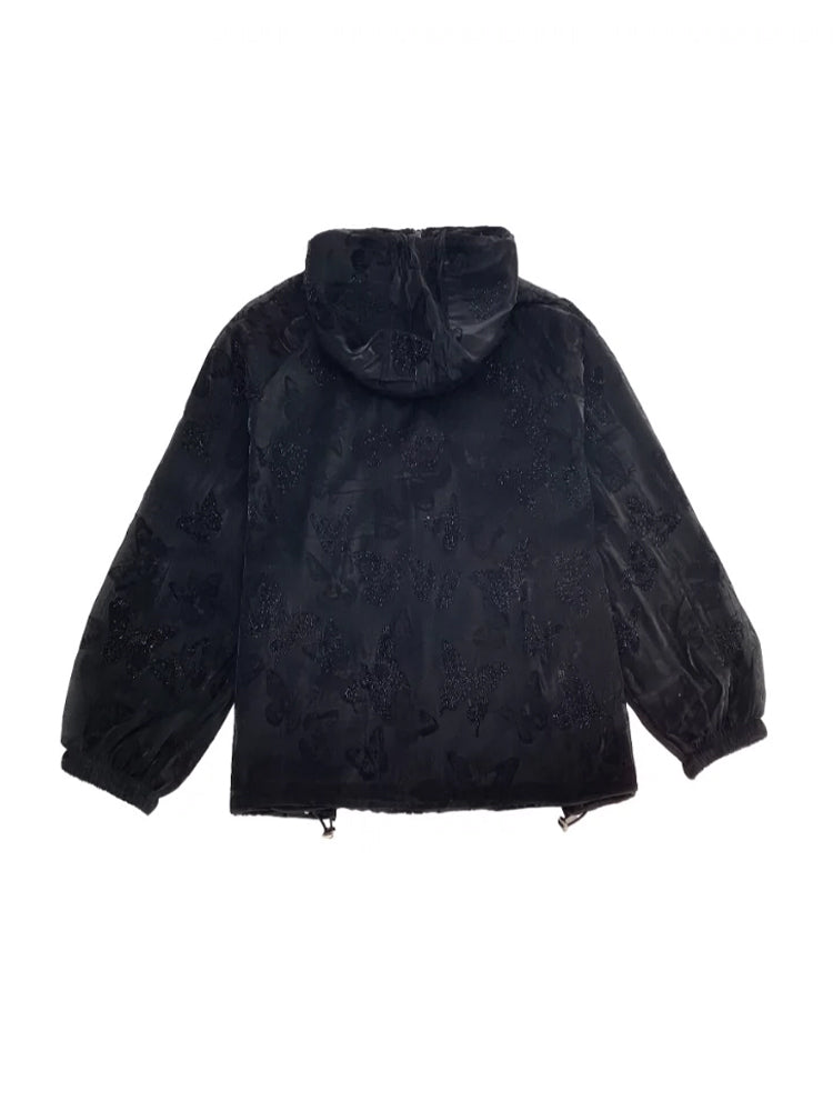 TCH Rhinestone Butterfly Zip UP Jacket