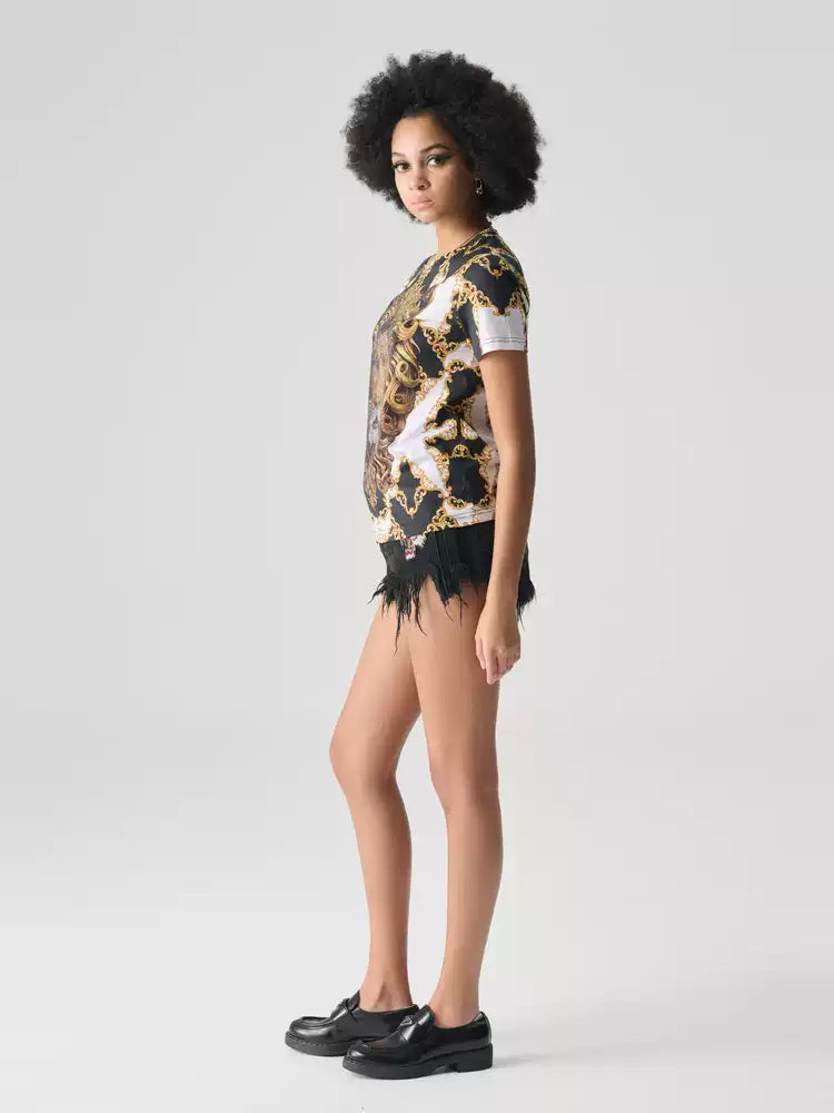 TCH Rhinestone Royal Studded Lion Tee Top