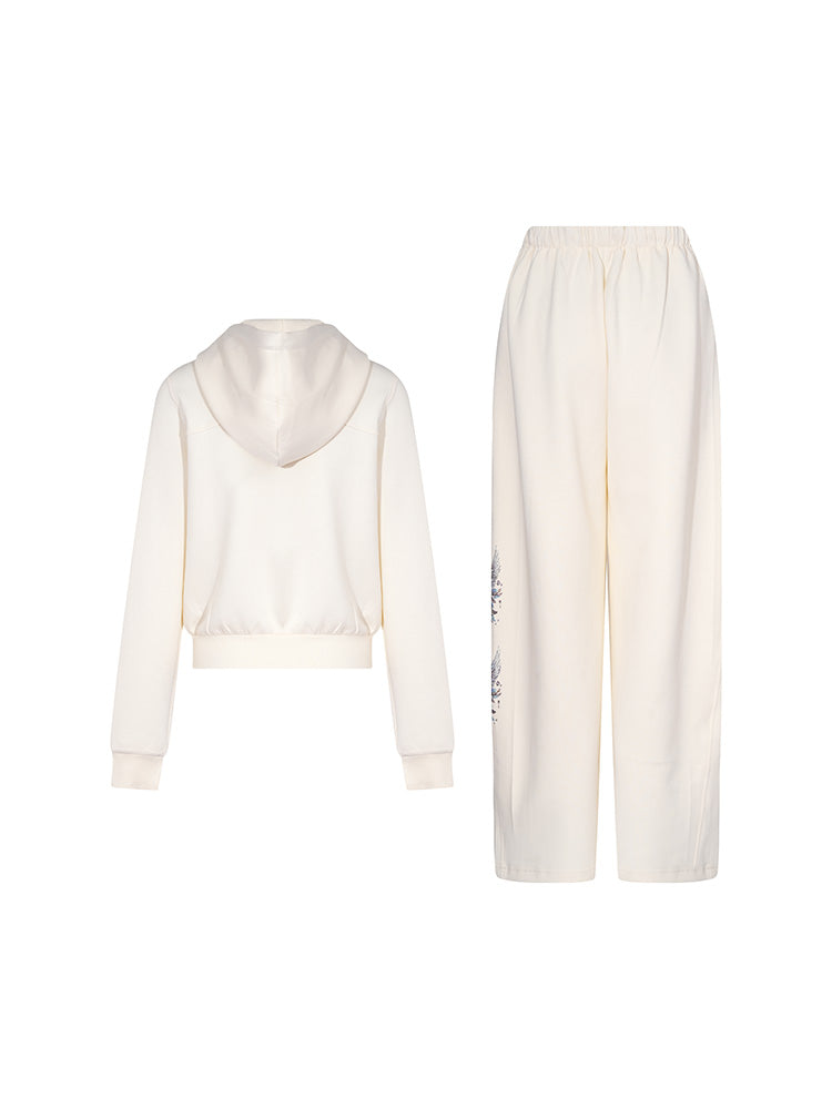 TCH Butterfly Graphic Long Sleeve Jacket and Pants Sets
