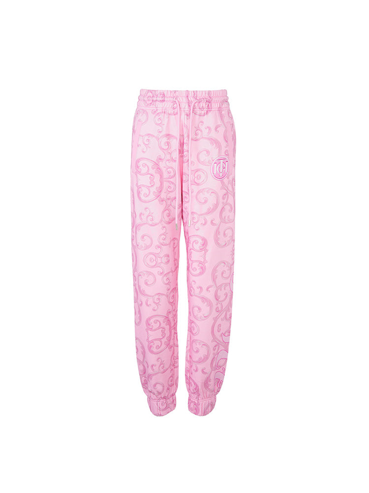 TCH Pink Logo Baroque Tracksuit Pants