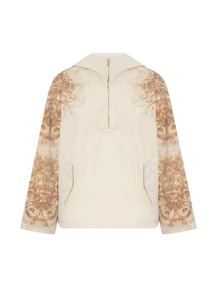 TCH Lion Rhinestone Windbreaker Jacket