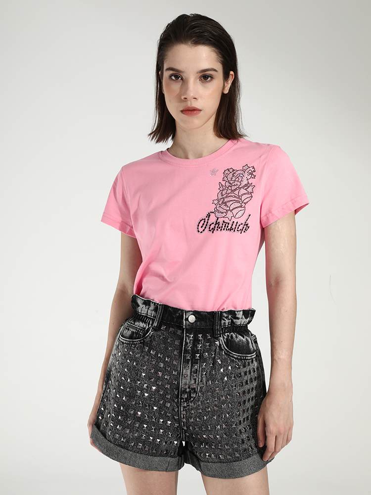 TCH Women's Diamond Graphic Short Sleeve T-Shirt
