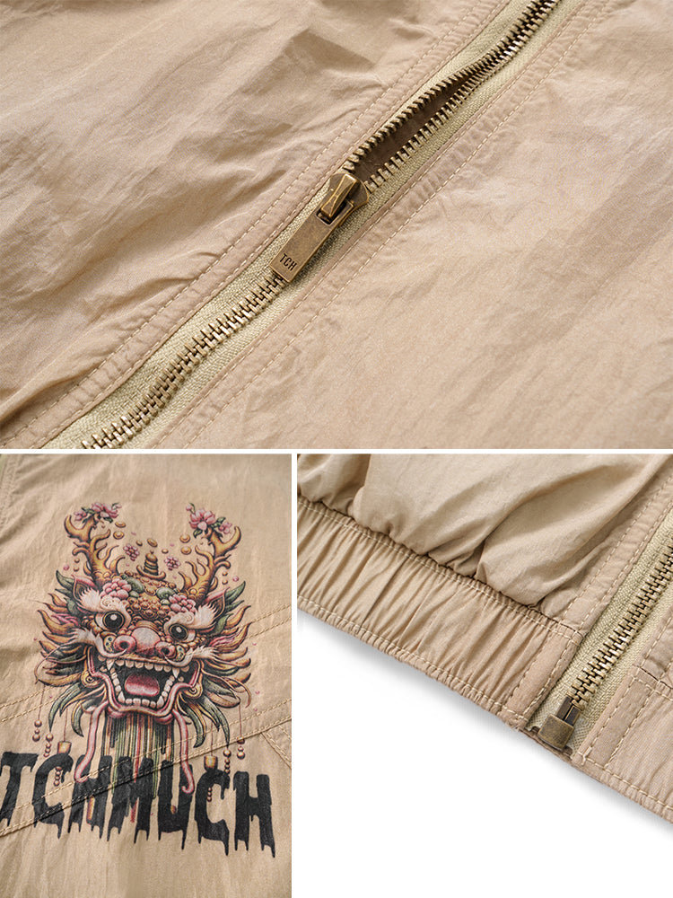 TCH 2 Piece Outfits Graphics Nylon Tracksuit Set