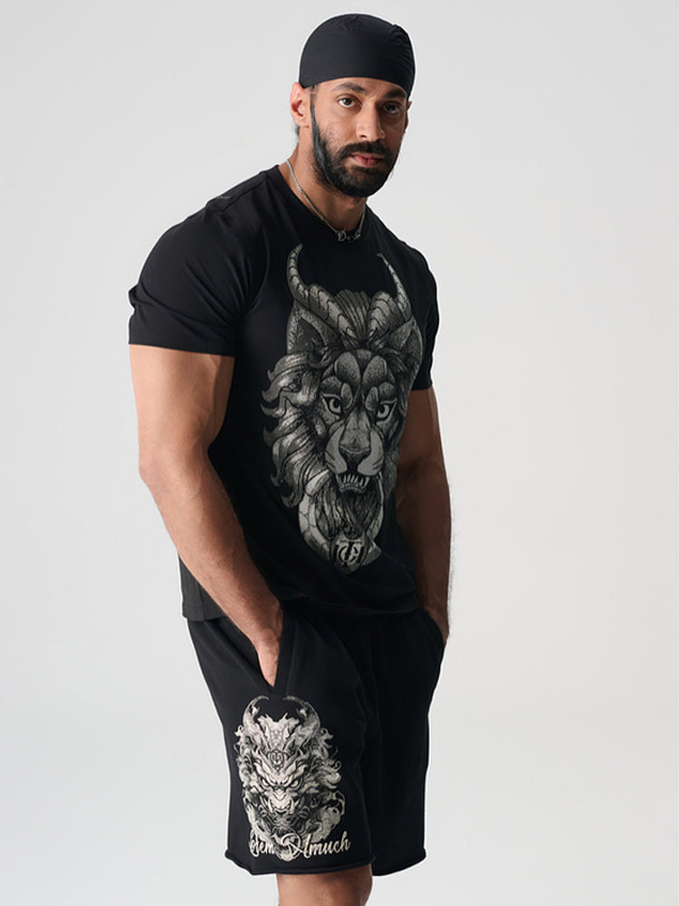 TCH Unisex Graphic Rhinestone Black Tee with Wings Design