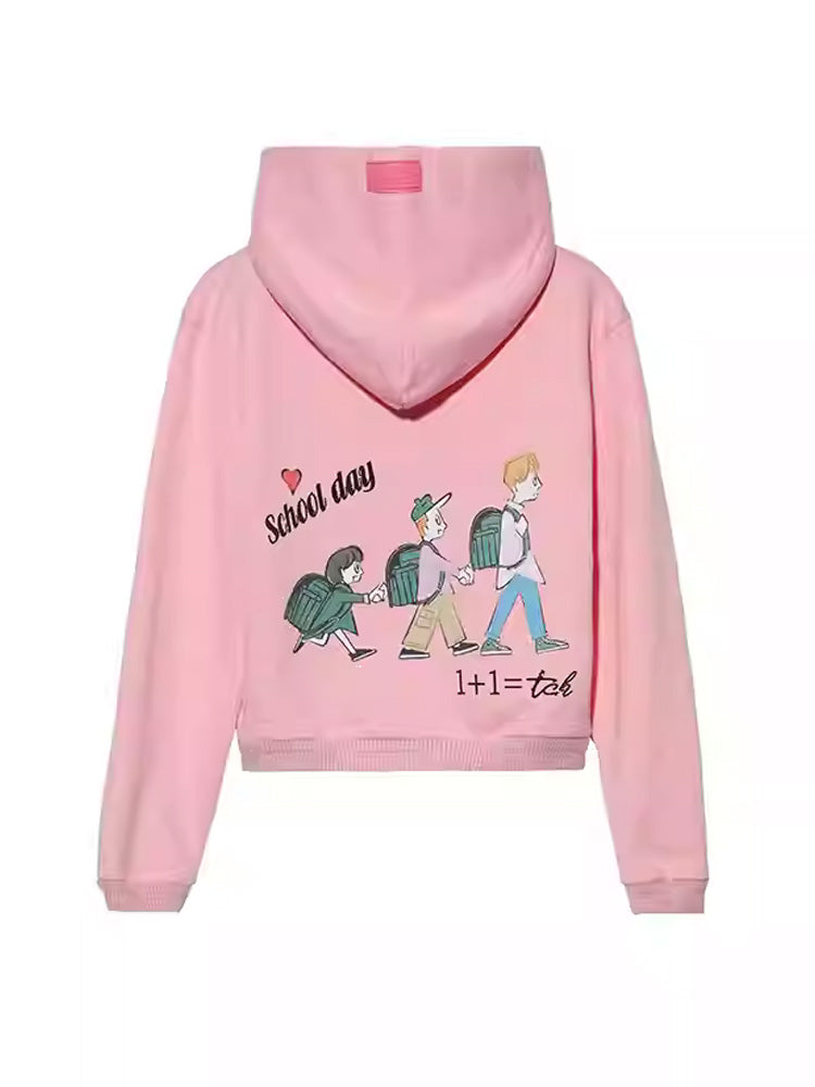 TCH Rhinestone Graphic Funny Hoodie Jacket