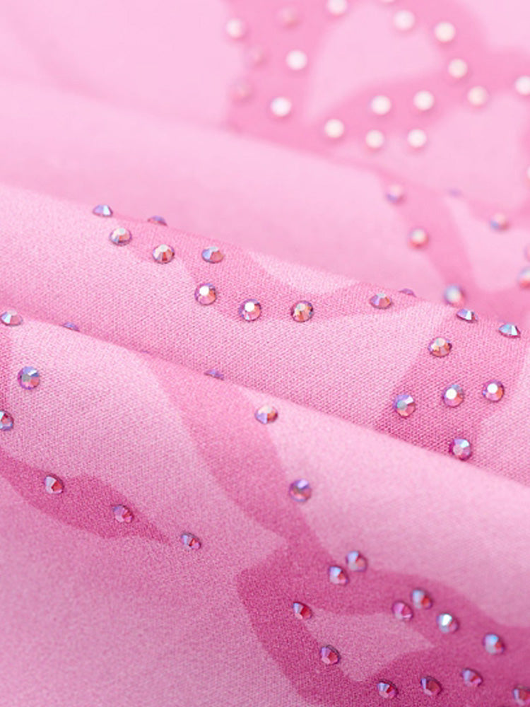 TCH Rhinestone Graphic Oversized Shirts