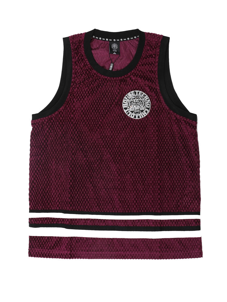 TCH Rhinestone Basketball Jersey Tank Top