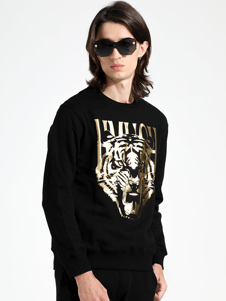 TCH Men's Gold Leopard Long Sleeve Sweatshirt