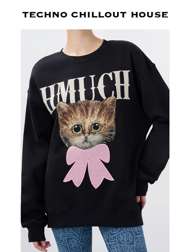TCH Rhinestone Cat Unisex Sweatshirt
