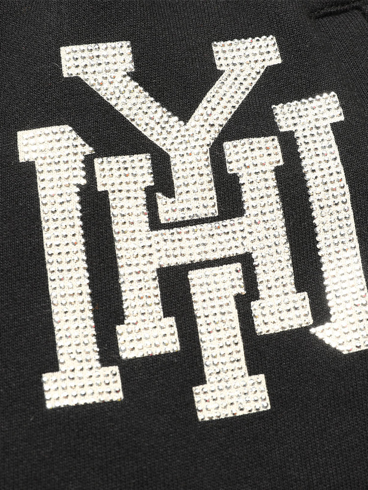 TCH Teddy Bear Rhinestone Letter Pants with Pockets