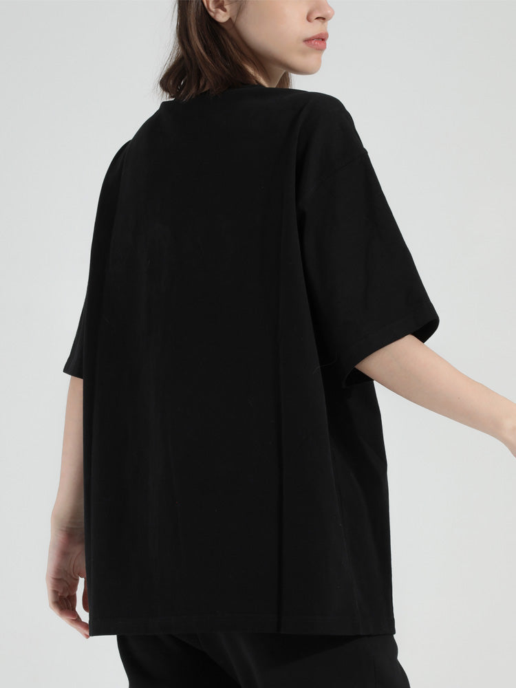 TCH 100% Letter Print Rhinestone Bling T-shirt