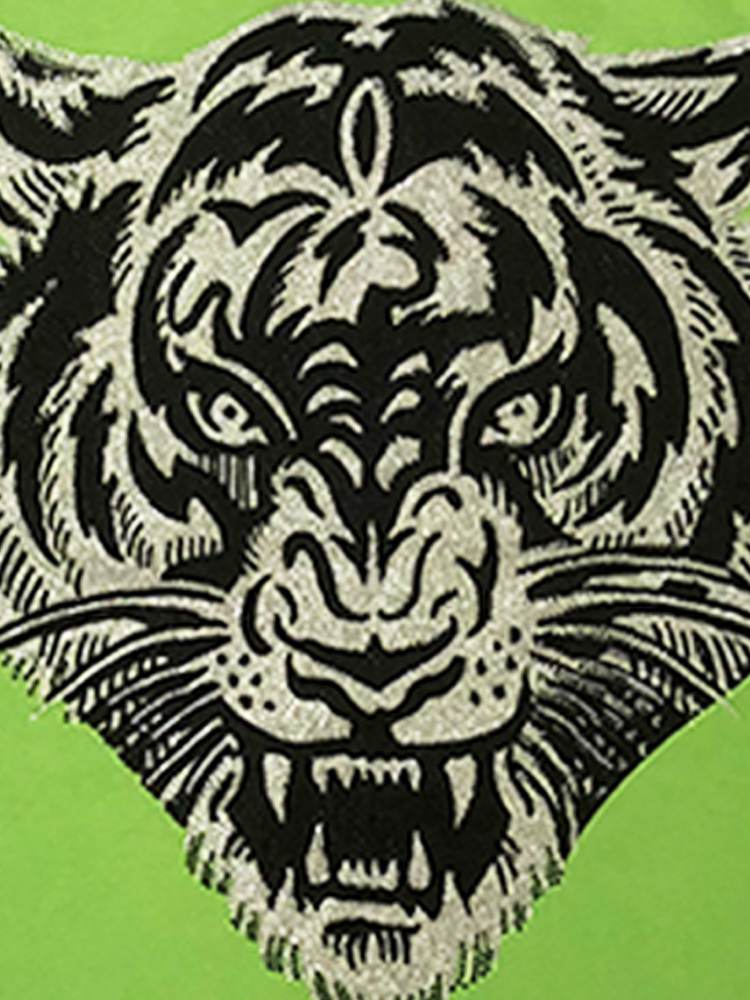 TCH Diamond Letter Tiger Short Sleeve T-Shirt