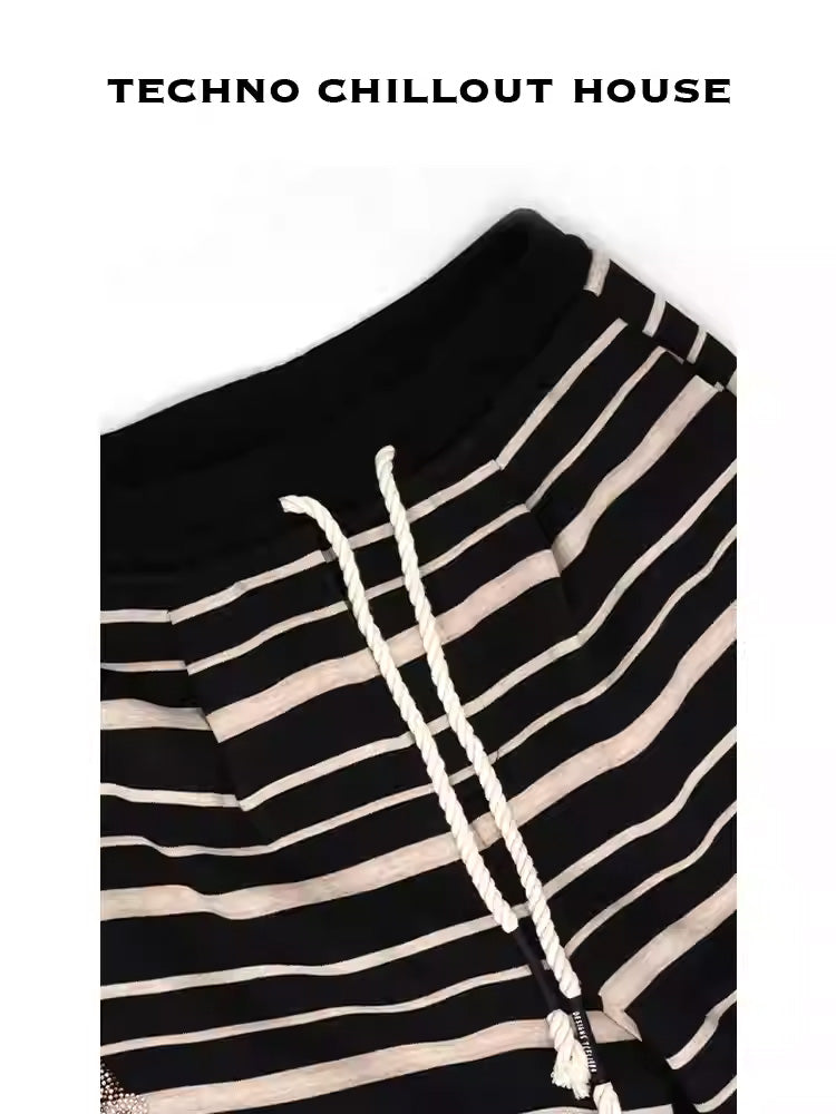 TCH Striple Rhinestone Thickened Lounge Pants