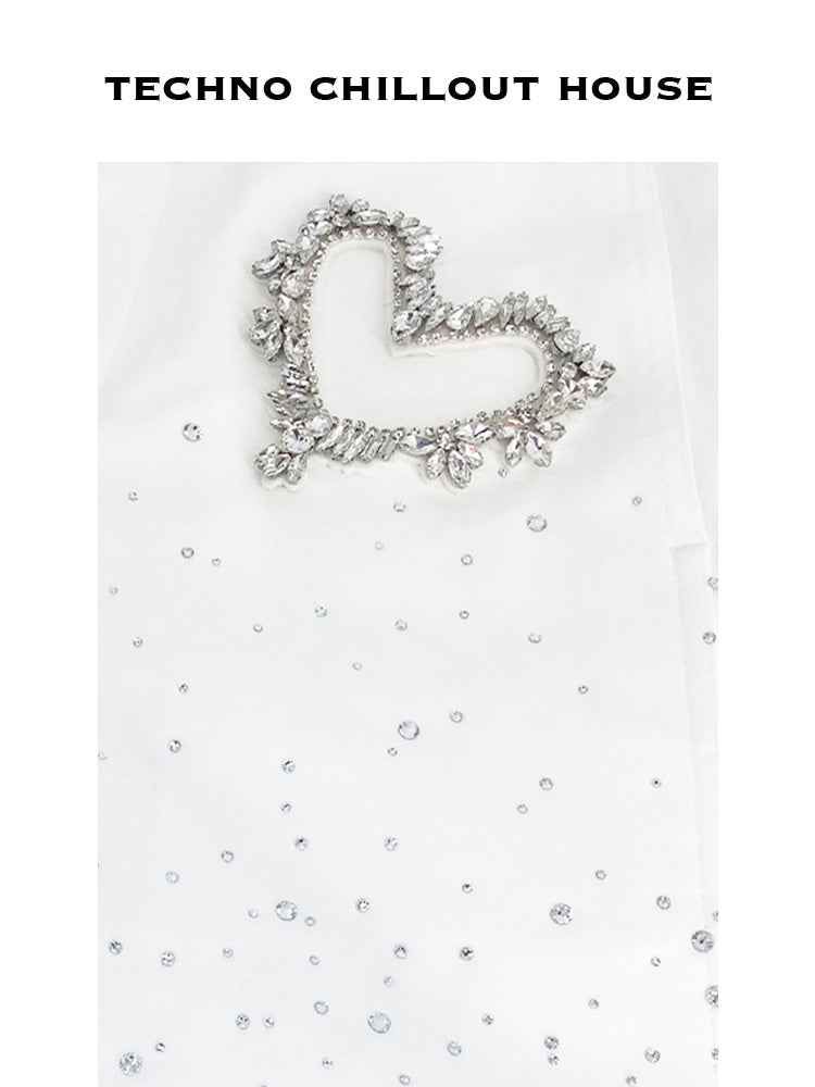 TCH Crystal-Embellished Sparkle Mis-Rise Shorts