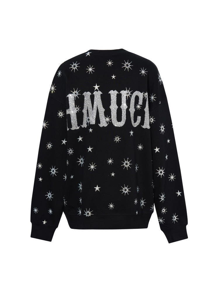 TCH Rhinestone Graphic Galaxy Sweatshirt