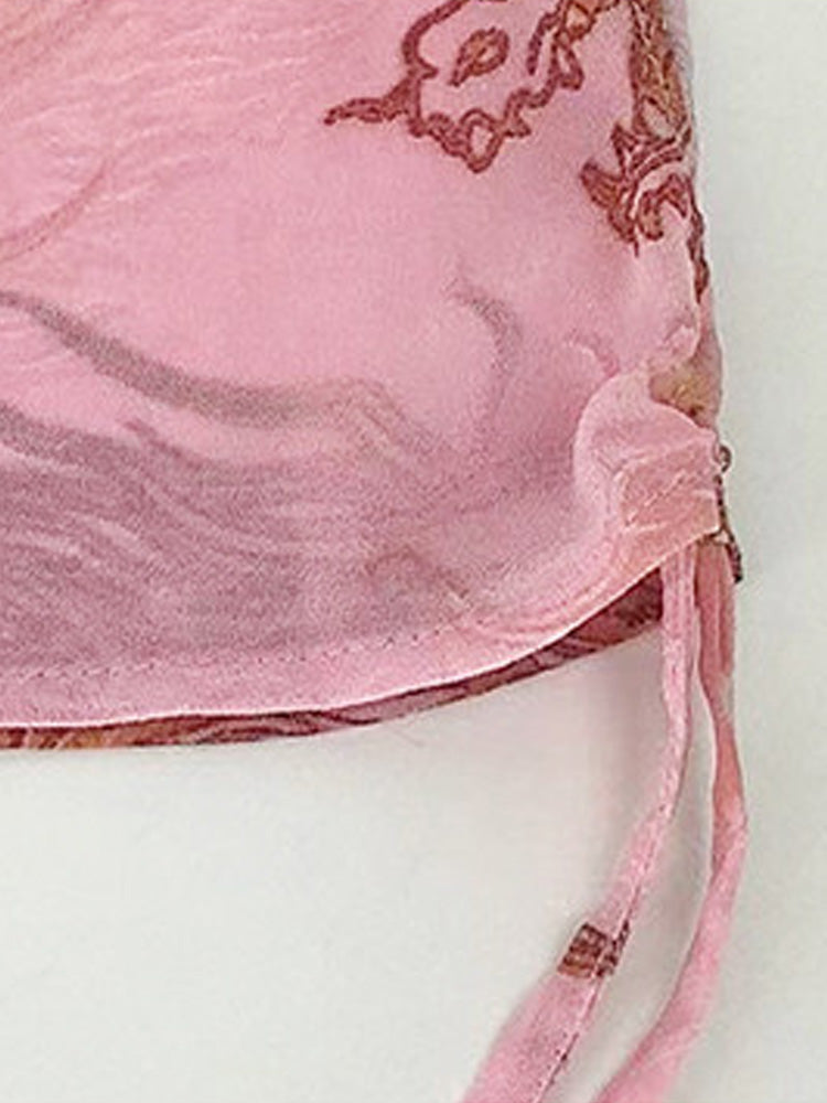 TCH Dragon Sparkly Crystal Embroidered Sexy Cami