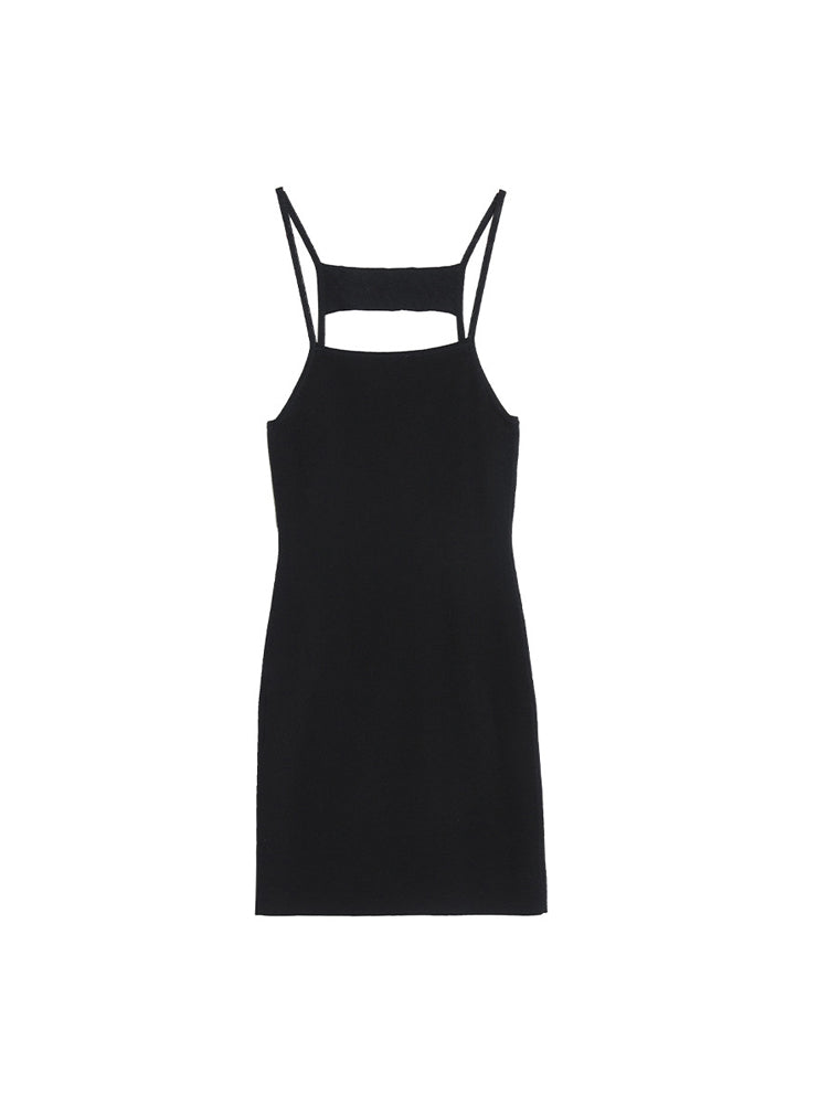 TCH Knit Rhinestone Cut Out Mini Dress