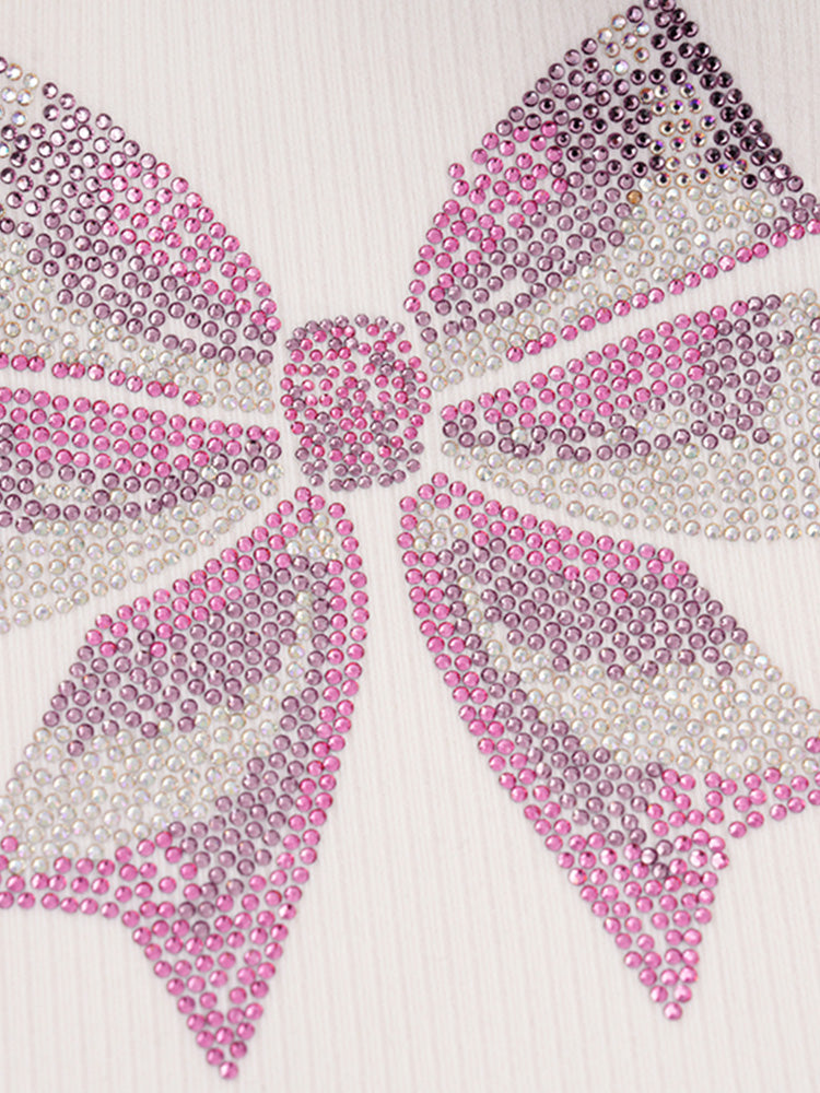 TCH Rhinestone Bow Padded Cami Top
