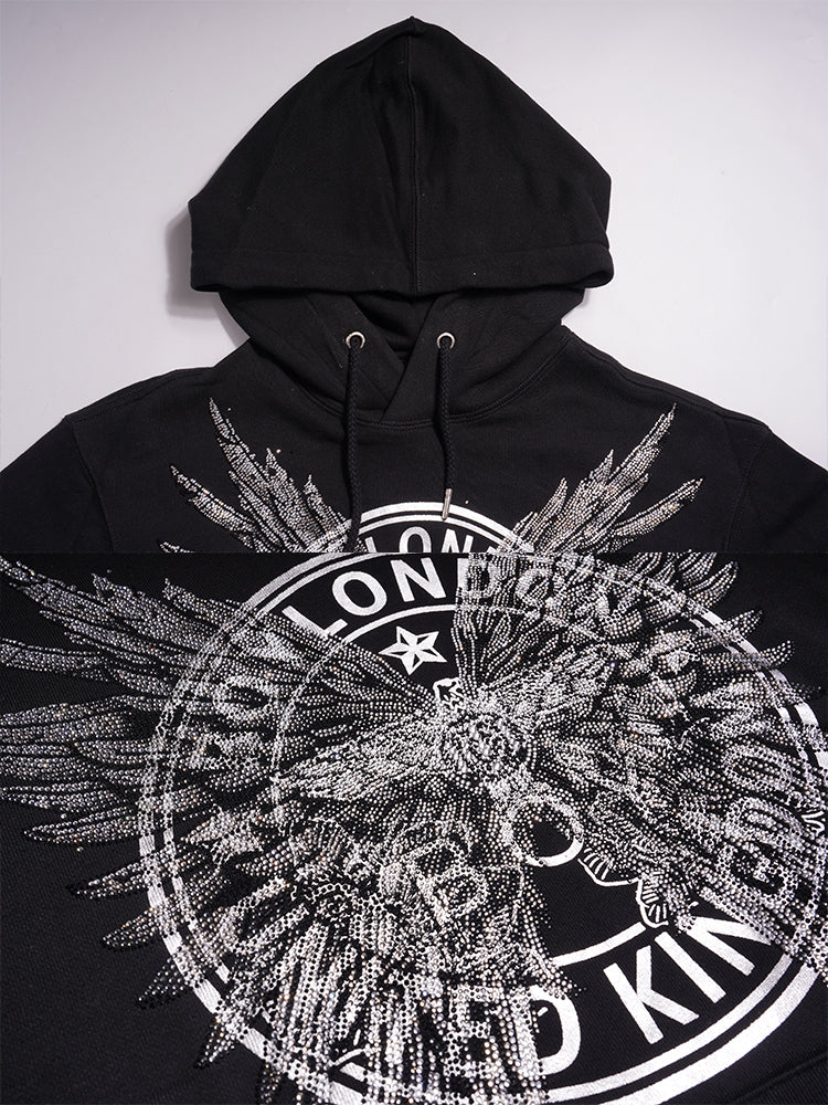 TCH Black Rhinestone Pullover Sweatshirt