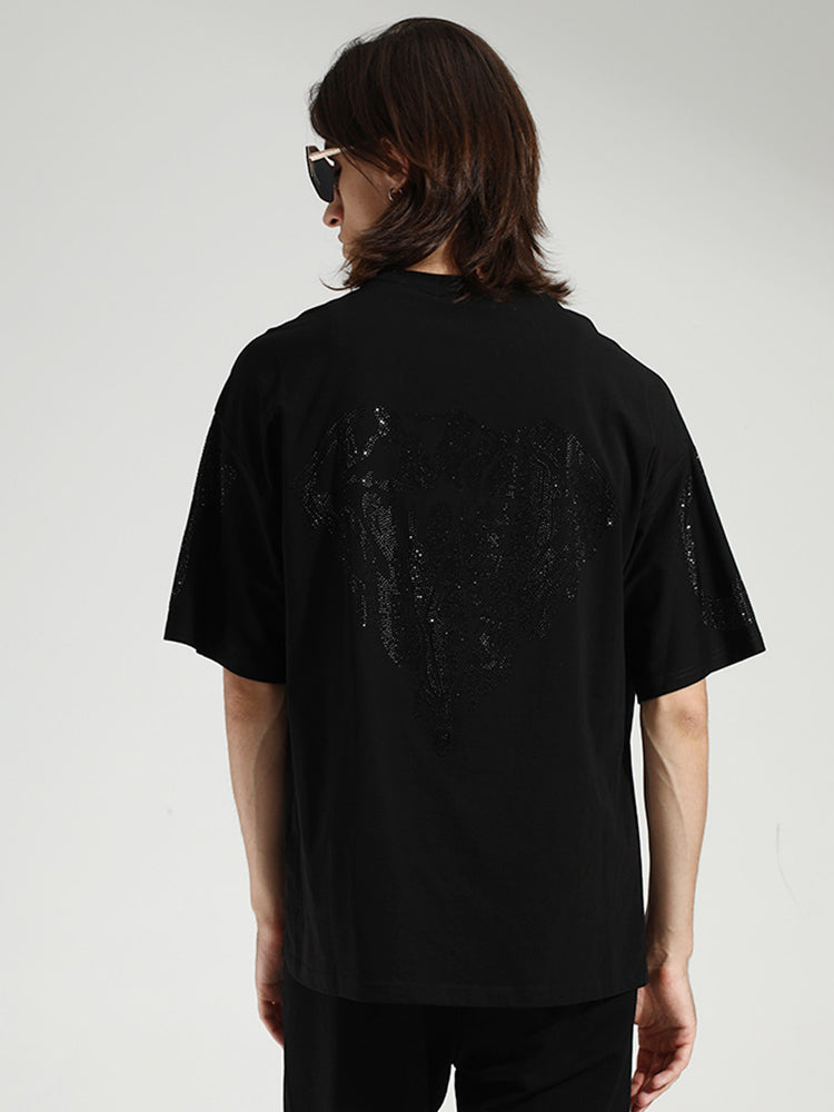 TCH Cute Cow Rhinestone Short Sleeve Unisex Top